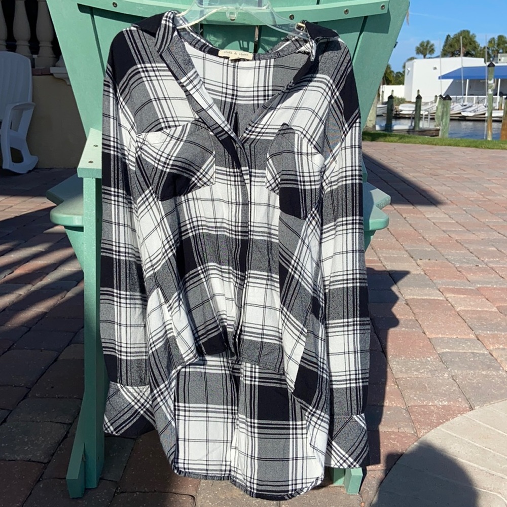 Anthropologie Flannel Top